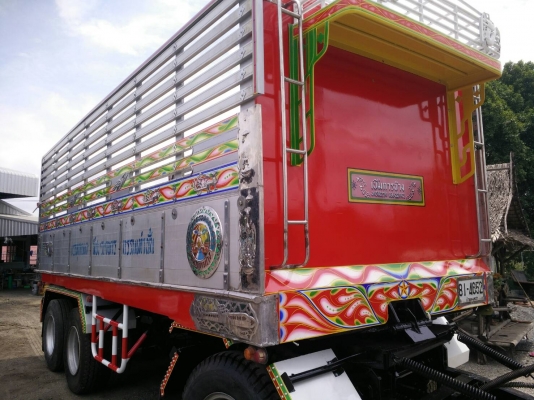 ขายลูกพ่วง3เพลา ดั้ม กระบะปรีเนียมชุดใหญ่ อู่เบิ้ม ยาว6.50เมตร