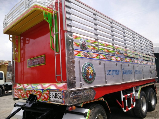 ขายลูกพ่วง3เพลา ดั้ม กระบะปรีเนียมชุดใหญ่ อู่เบิ้ม ยาว6.50เมตร