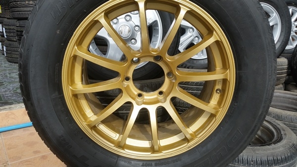 ขายล้อRS ขอบ18 6รู หน้า8หลัง9 ยาง265/60/18 4 ล้อ ขายล้อRS ขอบ18 6รู หน้า8หลัง9 ยาง265/60/18 4 ล้อ