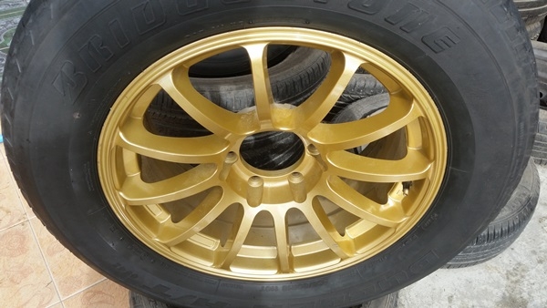 ขายล้อRS ขอบ18 6รู หน้า8หลัง9 ยาง265/60/18 4 ล้อ ขายล้อRS ขอบ18 6รู หน้า8หลัง9 ยาง265/60/18 4 ล้อ