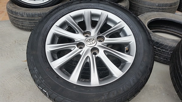 ขายล้อTOYOTA VIOS12 ก้าน (สีกัล) ยางปี 14 4 ล้อ