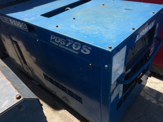 ปั้มลมแบบสกรู AIRMAN PDS70S-5B11046 ปี 2002 นำเข้าจากญี่ปุ่น ไม่แพงครับ