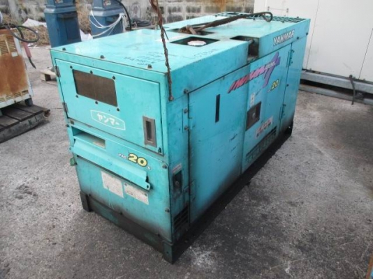 ขายเครื่องปั่นไฟ ยี่ห้อ YANMAR เครื่องยนต์ YANMAR 4TN88 เทอร์โบ ขนาด 20 กิโลวัตต์  ผลิตไฟได้ 110/200 โวลต์(ไฟญี่ปุ่น) หรือ 200 โวลต์ (ไฟในประเทศไทย) ราคา 120,000 บาท