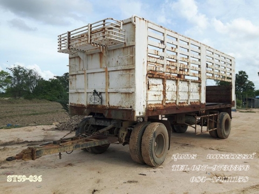 ขายด่วน ลูกพ่วง RCK รุ่งเจริญ 2 เพลา 7 เมตร ปี 47 คอกสูง ตามสภาพ ราคาสุดคุ้ม