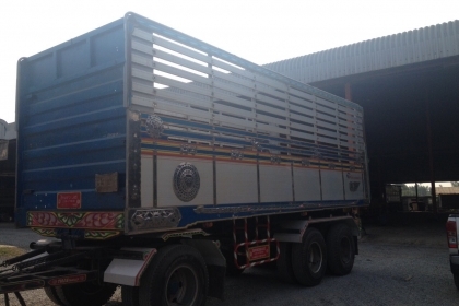 ขายลูกพ่วงดัมพ์มิเนียม 3 เพลาแท้ ยาว 6.80 เมตร ปี 53 ทะเบียนพร้อม