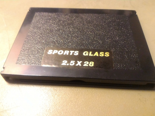 กล่องส่องทางไกลจากญี่ปุ่น SPORTS GLASS แบบเปิดฝา - พับเก็บ พับแล้วเพื่อบางมากแค่ 5 มม.