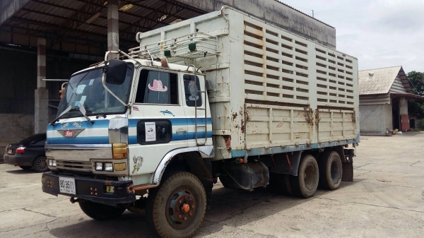 ขายรถบรรทุกเพลาเดียว Hino KT925 เครื่อง HO7C-185 แรง พวงมาลัยพาวเวอร์ เบรคจิฟฟี่ทะเบียนพร้อม