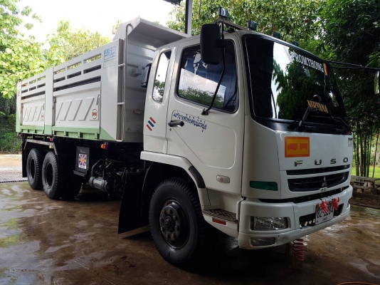 ขายรถบรรทุก MITSUBISHI  FN627 M6 เครื่อง 270 แรง 2 เพลา กระบะดัมพ์สามมิตร ปี55 มีระบบลากพ่วง รถสวย ไมล์ 90,000 สภาพเหมือนใหม่