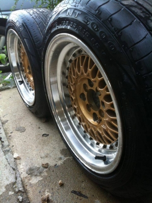 BBS RS size 15 ET15 กว้าง8 พร้อมยาง ปี14