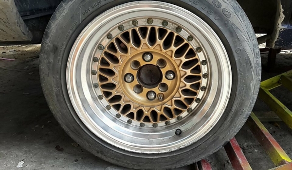 BBS RS size 15 ET15 กว้าง8 พร้อมยาง ปี14