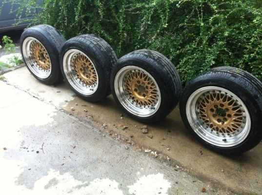 BBS RS size 15 ET15 กว้าง8 พร้อมยาง ปี14
