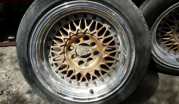 BBS RS size 15 ET15 กว้าง8 พร้อมยาง ปี14