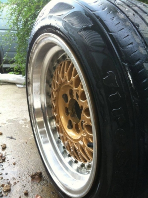 BBS RS size 15 ET15 กว้าง8 พร้อมยาง ปี14