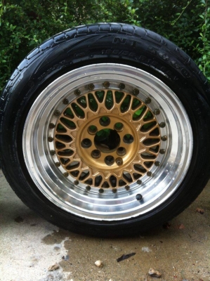BBS RS size 15 ET15 กว้าง8 พร้อมยาง ปี14