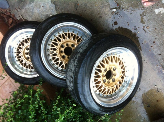 BBS RS size 15 ET15 กว้าง8 พร้อมยาง ปี14
