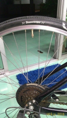 ขายจักรยาน อลูมิเนียม gear SHIMANO ยาง บริสโตน วงล้ออลูมิเนียม ตัวถัง BRICESTONE สภาพดี ราคา 4500 บาท