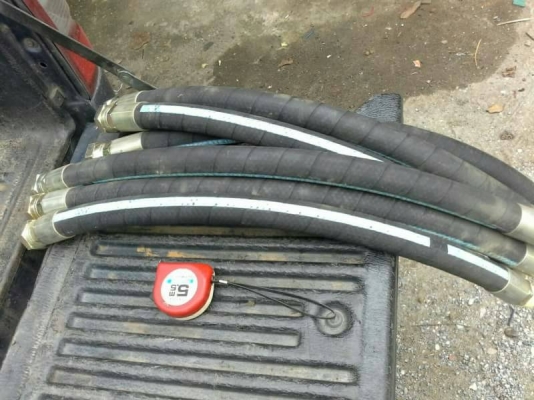 ชุดสายไฮดรอลิกสำเร็จรูป ย่ำหัวสายจากโรงงาน ขนาด 1 นิ้ว ยาว 80 ซม.