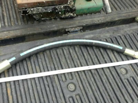 ชุดสายไฮดรอลิกสำเร็จรูป ย่ำหัวสายจากโรงงาน ขนาด 1 นิ้ว ยาว 80 ซม.