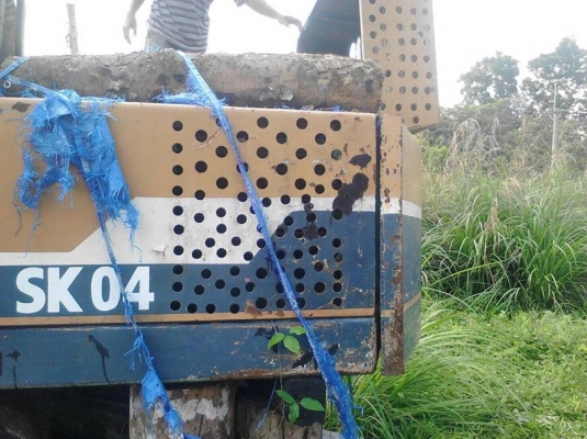 รถขุด SK04 เฟืองเอวไม่ค่อยดีต้องเปลี่ยน อย่างอื่นได้หมด ขายตามสภาพ