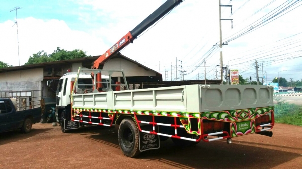 ขายด่วน รถ 6 ล้อ บรรทุกติดเครน HINO FF 195 แรงม้า