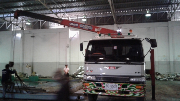 ขายด่วน รถ 6 ล้อ บรรทุกติดเครน HINO FF 195 แรงม้า