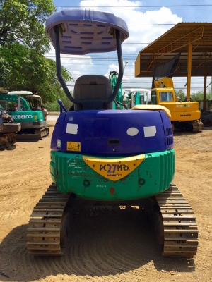KOMATSU 27mr-1<คอลโทนสั้นปั๊มนิ้วมีลายหัวแย๊ก>(ใส่แทรคเหล็กใหม่มือ1)(มีVDOชม)☎️085-5632278(ราคต่อรองได้)
