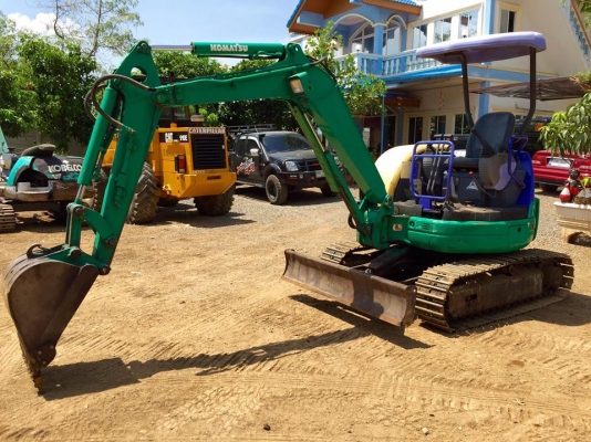 KOMATSU 27mr-1<คอลโทนสั้นปั๊มนิ้วมีลายหัวแย๊ก>(ใส่แทรคเหล็กใหม่มือ1)(มีVDOชม)☎️085-5632278(ราคต่อรองได้)