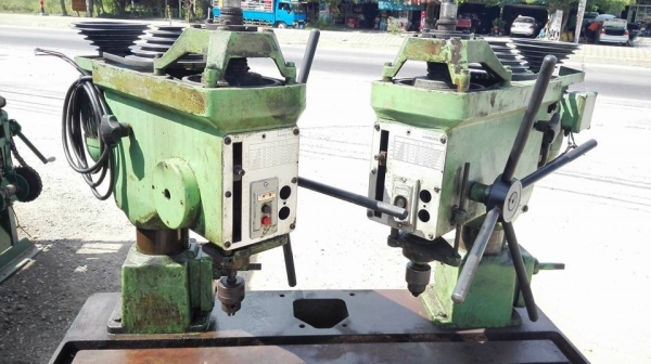 ** Sold ** เครื่องเจาะต้าปแฝด 2 หัว IXION Germany งานเยอรมันรุ่นหนักเจาะได้เป็นนิ้วมาเทสก่อนได้!!