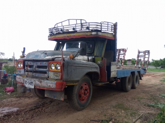 ขายด่วน!! รถสิบล้อ เทเลอร์ลากรถเกี่ยวข้าว แมคโค สภาพพร้อมใช้งาน ลากแมคโค 120 ได้