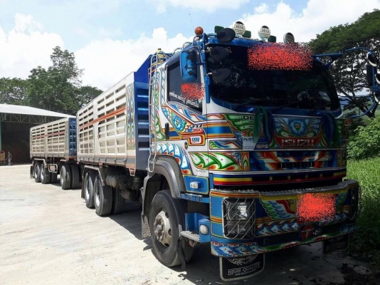 ขายรถสิบล้อ ISUZU DECA FXZ360แรง ปี55 พ่วงแม่ลูกดั้มเหล็ก สนใจ0932795977