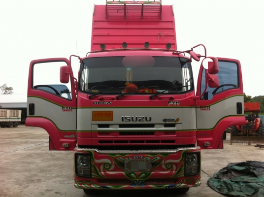 ขาย ISUZU FYH 360 พ่วงแม่ลูก กระบะเหล็กคอกเกษตรดั๊ม อู่ ศรีสวัสดิ์  รถปี 56 ปลายปี