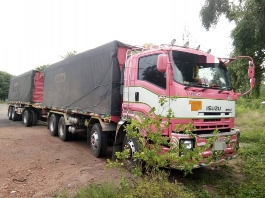ขาย ISUZU FYH 360 พ่วงแม่ลูก กระบะเหล็กคอกเกษตรดั๊ม อู่ ศรีสวัสดิ์  รถปี 56 ปลายปี