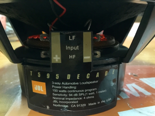 ขายลำโพง JBL 6x9 T595 รุ่น DECADE รองตัว TOP สุด