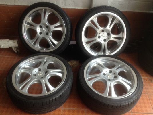 ล้อเเท้ WEDS KANZE 17กว้าง7นิ้วอ๊อฟ35 4 รู100 สีเดิมๆเก่าญี่ปุ่นเเท้สภาพสวย