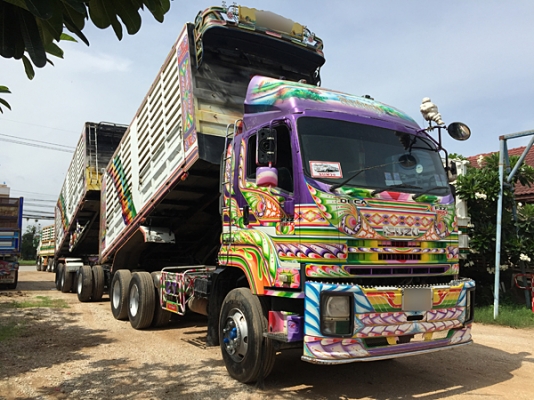 ขายรถพ่วง DECA 360 ดั้มเกษตร ใส่ของได้ 31 ตัน รถพ่วง22ล้อ สภาพเดิมๆ