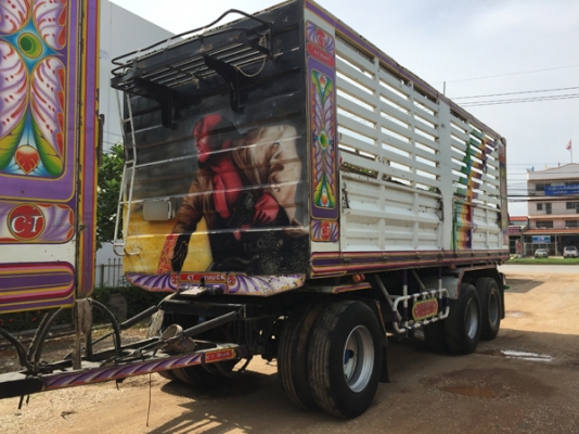 ขายรถพ่วง DECA 360 ดั้มเกษตร ใส่ของได้ 31 ตัน รถพ่วง22ล้อ สภาพเดิมๆ