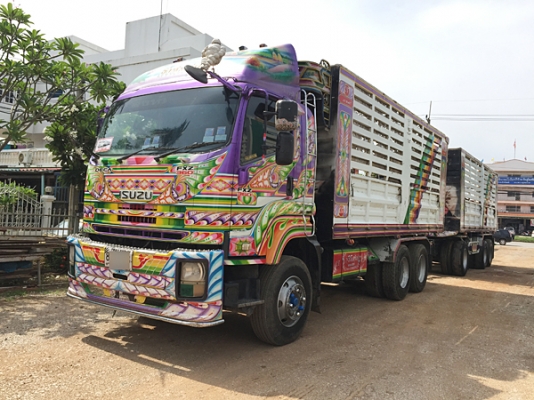 ขายรถพ่วง DECA 360 ดั้มเกษตร ใส่ของได้ 31 ตัน รถพ่วง22ล้อ สภาพเดิมๆ