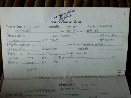 ขายรถขุด แบคโค KOMATSU PC200-5 ไฟฟ้าครบ แอร์เย็น เครื่องเดิม ปั้มเดิม ช่วงล่างดี เอวแน่น รถสวยสภาพพร้อมใช้งาน เอกสารถูกต้อง เล่มทะเบียนพร้อม ราคา720,000 สนใจโทร 090-8588220คุณนะ 093-3258446คุณบิว หรือเข้าดูสินค้าอื่นๆได้ที่ www.narong2truck.com หรือ www.t