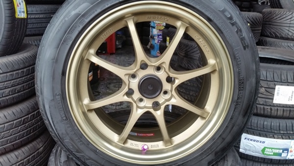 ขายล้อใหม่CE28 ขอบ15 4รู100ยาง\%195/55/15ปี14  4 ล้อ