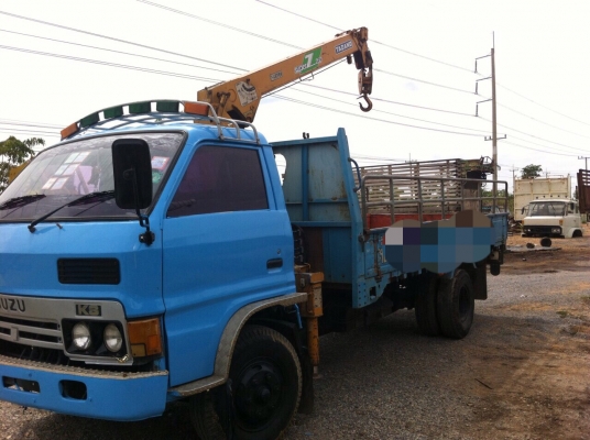 6 ล้อติดเครน ISUZU KS32 ปี 2533 110 แรง ติดเครน 2.5 ตัน ท้องปลิง V