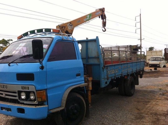 6 ล้อติดเครน ISUZU KS32 ปี 2533 110 แรง ติดเครน 2.5 ตัน ท้องปลิง V