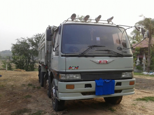 ขายรถดั้ม2เพลา HINO FM3M เครื่อง240แรง พาวเวอร์ ทิฟฟี่ สโลเดิม ภายในสวย แอร์เย็นฉ่ำ มีลำโพงลากพ่วง ยางใหม่สภาพดี เอกสารพร้อมโอน