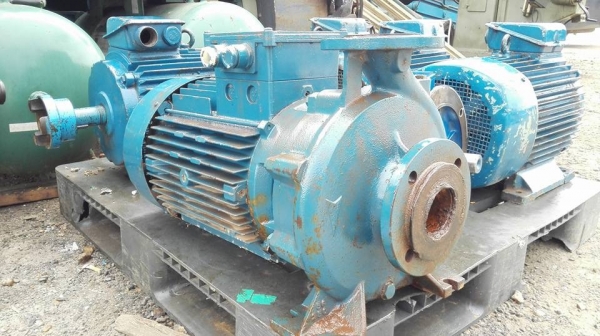 ** SOLD ** ปั้มน้ำหอยโข่งใบทองเหลือง Electro Pump ขนาด 20 HP 380V เข้า 2.5- 2" พร้อมใช้งานมาเทสก่อนได้!!