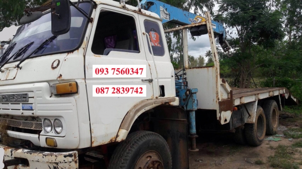 ขายรถเทนเลอร์บรรทุกแบคโฮ 10 ล้อ 2 เพลา  Nissan cw 30m 220 แรงม้า 10 เกียร์