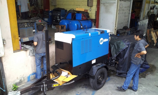 รถพ่วงเครื่องเชื่อม  เครื่องปั่นไฟ