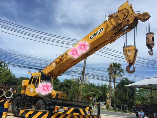 ขายรถเครน KOBELCO 4 ล้อขนาด 25 ตัน เอกสารเล่มทะเบียน ราคา 2700000