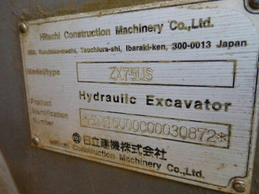 ขาย HITACHI ZX 75 US มาใหม่...สภาพสวย...เดิมๆๆ ไม่บิ้ว....เครื่องปั๊มดี...ชั่วโมงน้อย.... สนใจโทร 089-3818694 ดวงนภา ขาย HITACHI ZX 75 US มาใหม่...สภาพสวย...เดิมๆๆ ไม่บิ้ว....เครื่องปั๊มดี...ชั่วโมงน้อย.... สนใจโทร 089-3818694 ดวงนภา