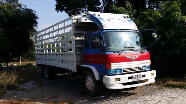 ขาย HINO 6 ล้อใหญ่ กระบะเหล็ก ยาว 7.20 เมตร พวงมาลัยพาวเวอร์ สภาพพร้อมใช้