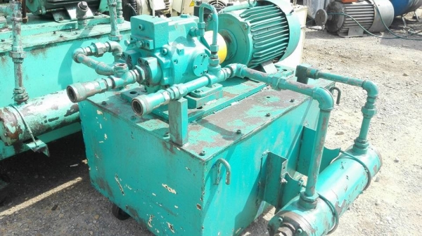 ** SOLD ** ปั้มน้ำมันไฮดรอลิค JAPAN มอเตอร์ Mitsubishi 7.5 HP 380V สภาพสวยพร้อมใช้มาเทสก่อนได้