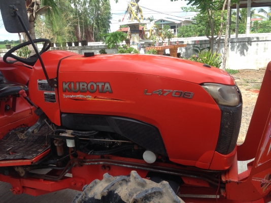 รถไถ KUBOTA L4708 (ราคา375,000 บาท) มีภาพวีดีโอ พร้อมอุปกรณ์ 2 รายการ ผานดันหน้า ผานหลัง รถสวยสภาพ พ